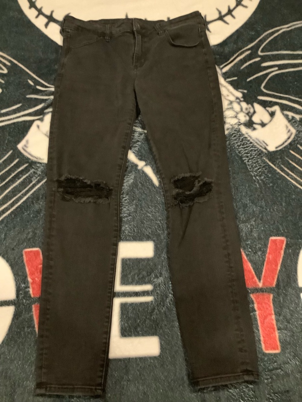 AEO Black Stretch Skinny Jeans